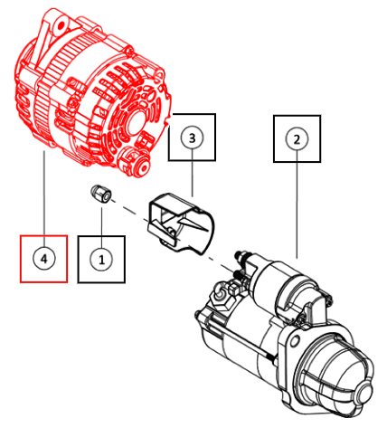 Mahindra Alternator 65A 007707181N91