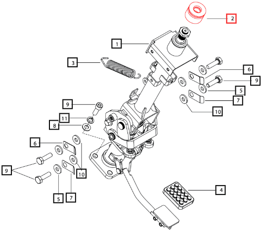 Mahindra Steering Column Cap 008008527U1