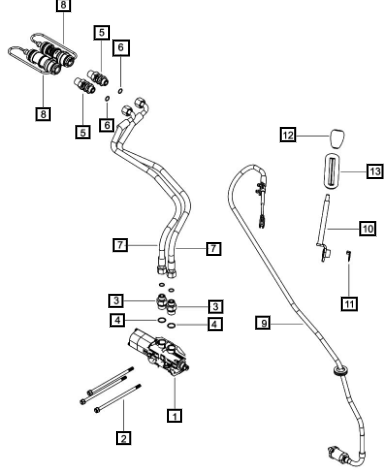 Mahindra Sticker Set For Third Aux Valve 008012476U91