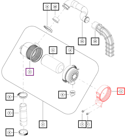 Mahindra Aircleaner Bracket 008029514K91