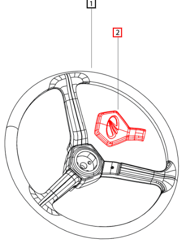 Mahindra Cap Steering Wheel 008901033U01