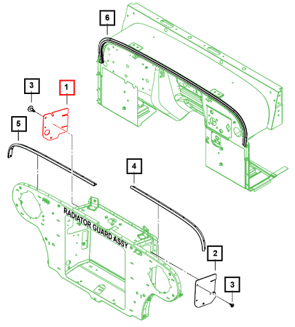 Mahindra Air Guide Radiator LH 0304AAB01381N