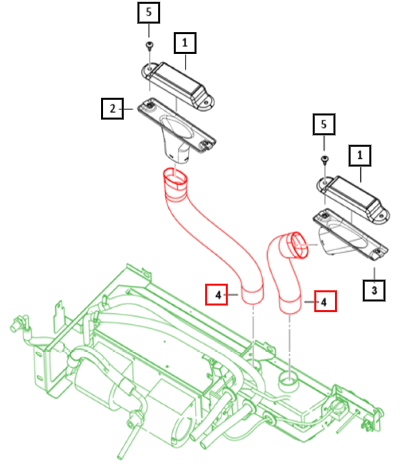 Mahindra 2 inch Duct Hose 06200-VUE