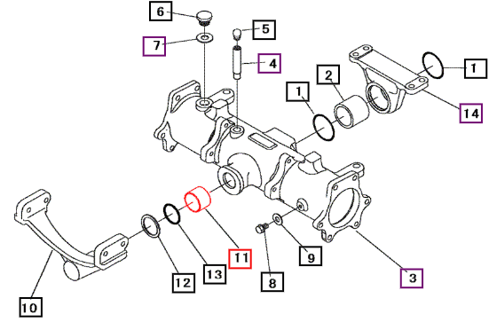 Mahindra Tractor Bushing 07961030300 Mahindra Direct Parts
