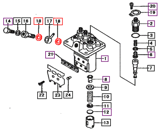 Mahindra Washer, Drain 0902510010
