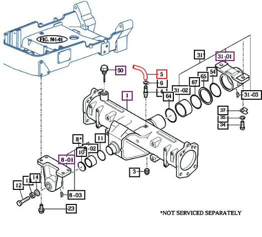Mahindra Hose Assy, Fuel 820 10011024200