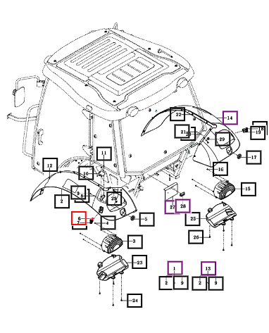 Mahindra Switch Assy , Ext Hitch/Upper 10016462400