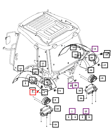 Mahindra Switch Assy , Ext Hitch/Low 10016462500