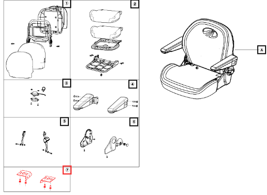 Mahindra Seat Mounting Kit 10268660651C036