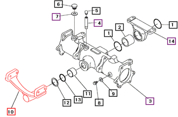 Mahindra Front Axle Front Bracket 10442142AG1