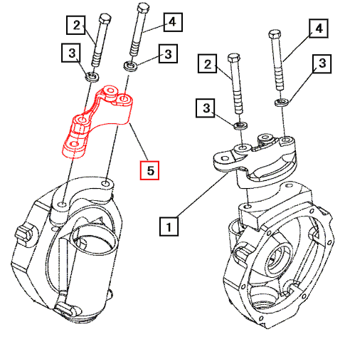 Mahindra Knuckle Arm RH 10462192AG0