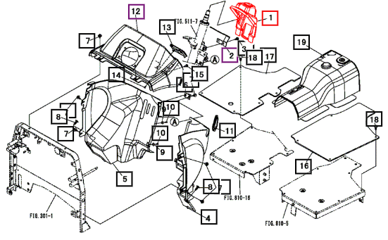 Mahindra Boot, Steering 10462206000