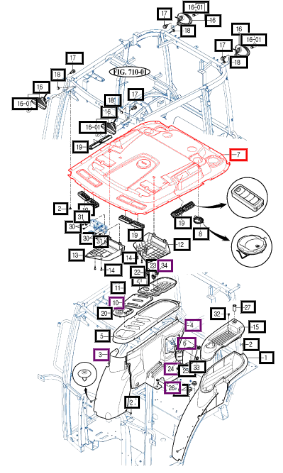 Mahindra Roof Liner 10907073110
