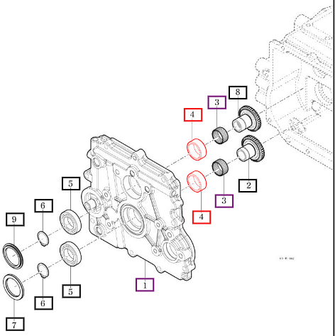 Mahindra Collar, 45X35X17 D=46 11102312120