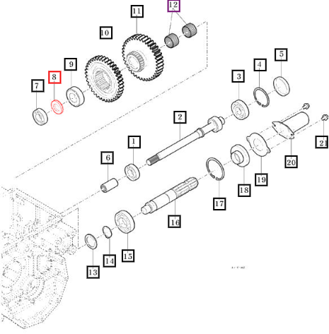 Mahindra Washer, 25X40X7 11102530040