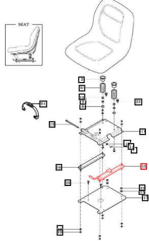 Mahindra Adjust Assy, Lh/Seat 11106112200GB