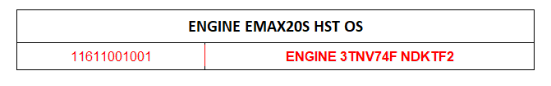 Mahindra Tractor Engine 3Tnv74F Ndktf2 11611001001