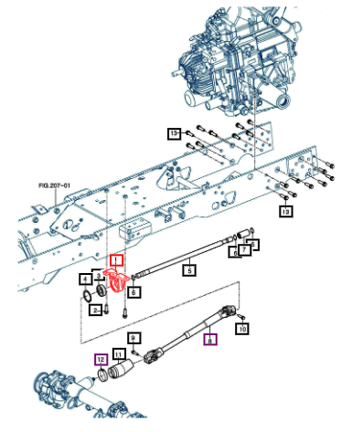 Mahindra Drive Shaft Support 11614103100