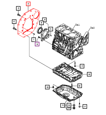 Mahindra Flange, Mounting 119415-01600