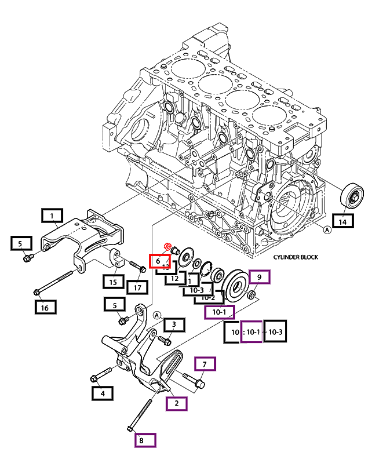 Mahindra Nut, Flange 120305-00003