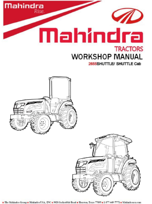 Mahindra Tractor Service Manual 12279600010