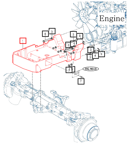 Mahindra Tractor Front Axle Support 12297501112M