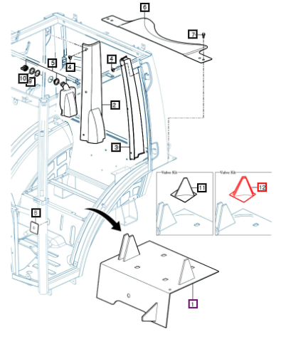 Mahindra Boots , Rear Remote(4P) 12348033400