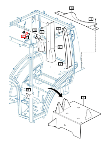 Mahindra Nut , Washer Tank 12397074200