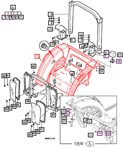 Mahindra Tractor Frame Comp,  Noncabin/5010 12417012100MR