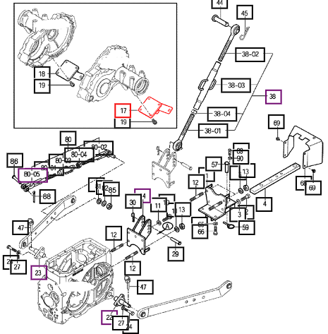 Mahindra Bracket Comp, Lh 3P 14055252000GB