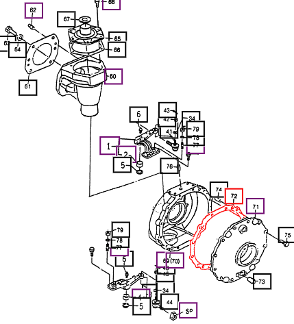 Mahindra Gear Case Cover Gasket 14254330260