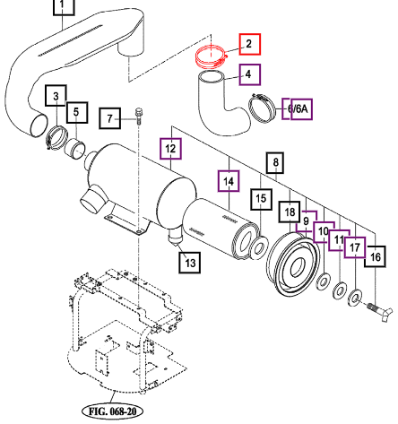 Mahindra Clamp (75) (For Aircleaner Inlet) 14321018620