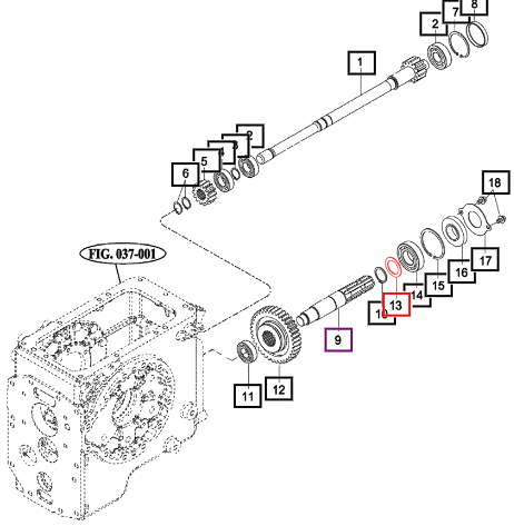 Mahindra Collar, 35X50X2 14443140041