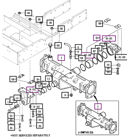 Mahindra Tractor Axle Assy , Fr 14524002000GB