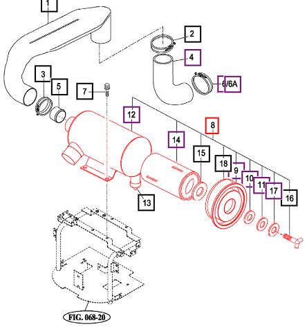 Mahindra Air Cleaner Assembly 14571032003