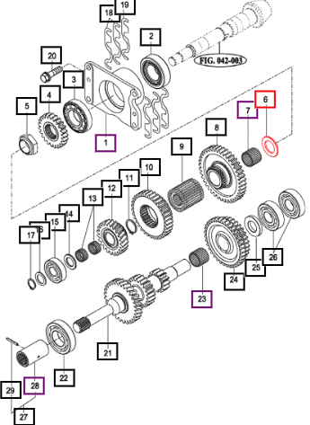 Mahindra Washer 28X46X3 14572410010