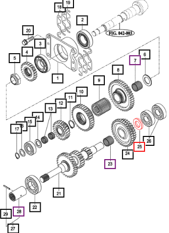 Mahindra Washer, Washer 25X46X7 14572611030