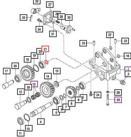Mahindra Collar,  17X24X6 14722710040