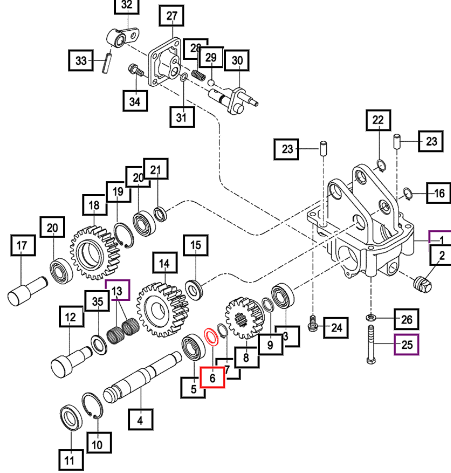 Mahindra Washer, 20X30X1.8  2810Hst 14722710120