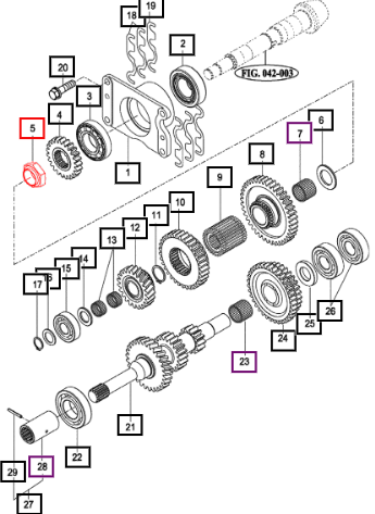 Mahindra Nut,  M30X1.0 14723020041