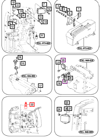 Mahindra Switch Set, Push Cruise 14726642000