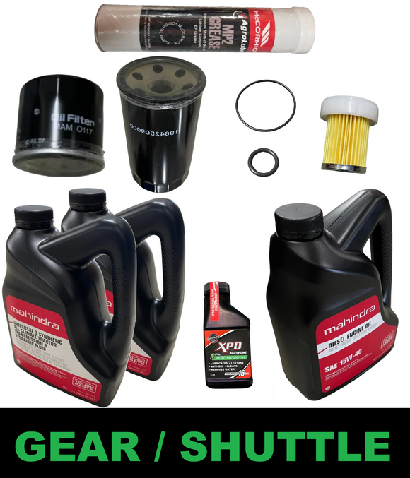 Mahindra 1526 Gear 50 Hour Filter Kit (With Fluids) Mahindra Direct Parts