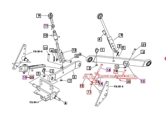 1533 3 Point Stabilizer Assembly Mahindra Direct Parts