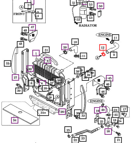 Mahindra Clamp (48)  (For Radiator Hose) 15641040180