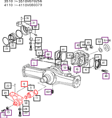 Mahindra Front Axle Pivot Metal 15644332102