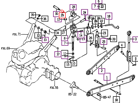 Mahindra Collar (22X26X39) 15645270030