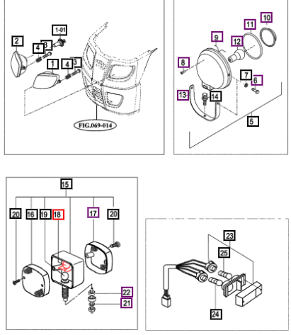 Mahindra Bulb, 12V 21W 15646542130