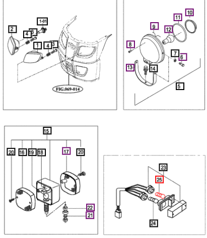 Mahindra Bulb, 12V 21/5W 15666562110