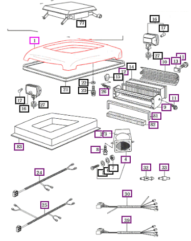 Mahindra Tractor Roof 16007010523