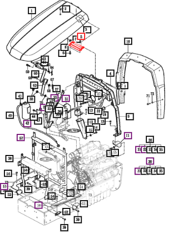 Mahindra Hood Hinge Bracket 16506054500GB